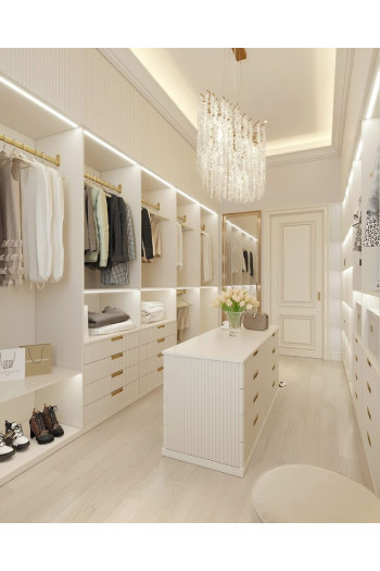 White Elegance Walk-In Closet