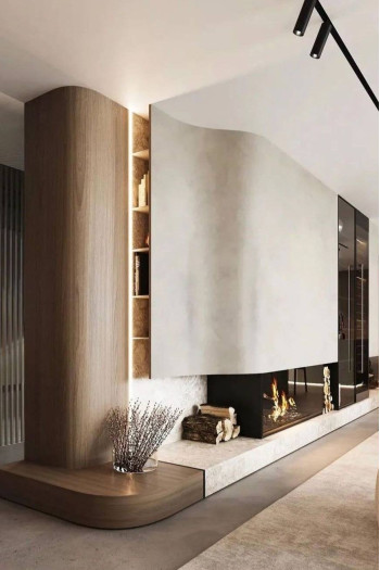 Curved Harmony Fireplace